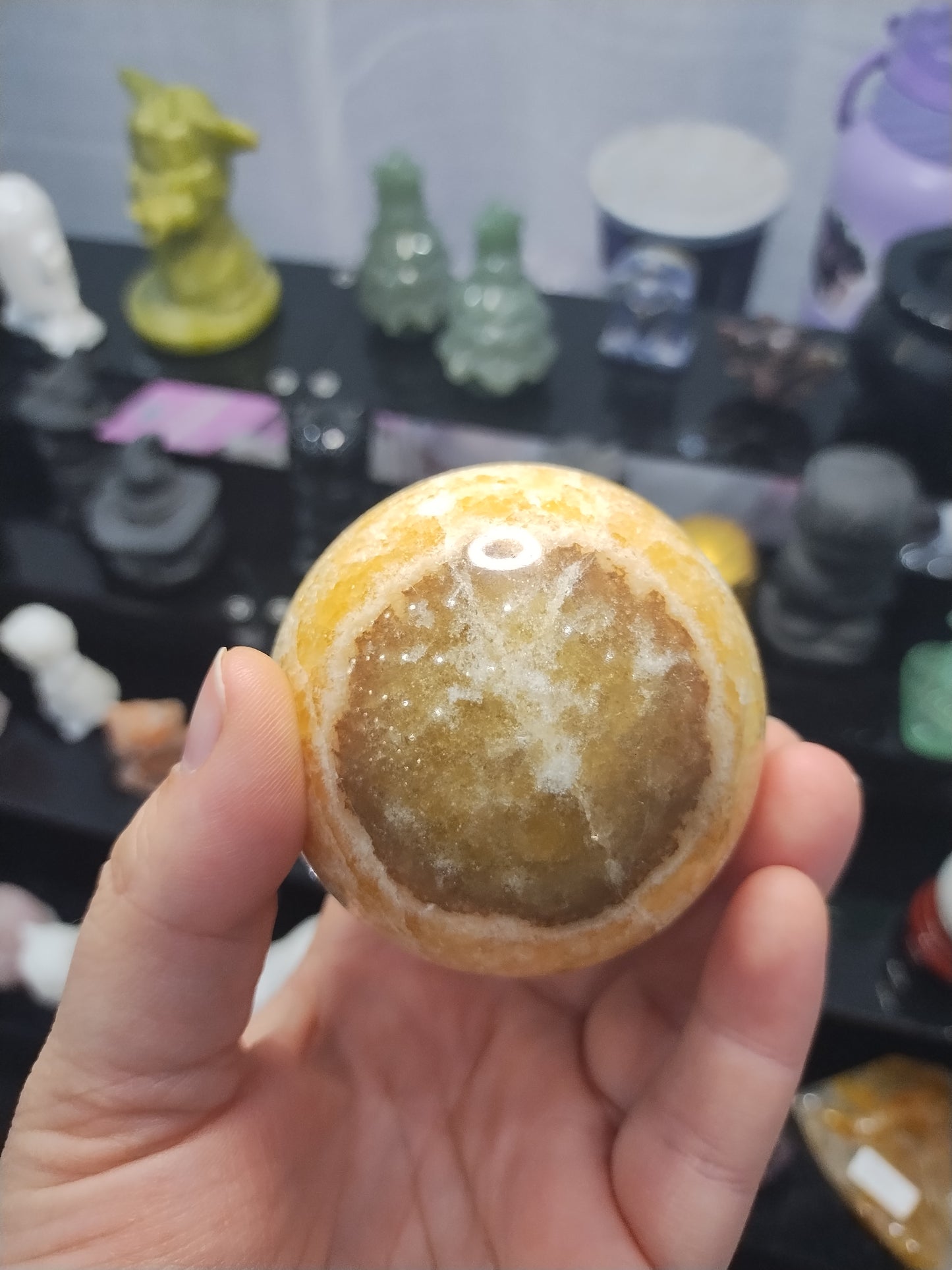 Yellow Calcite Sphere