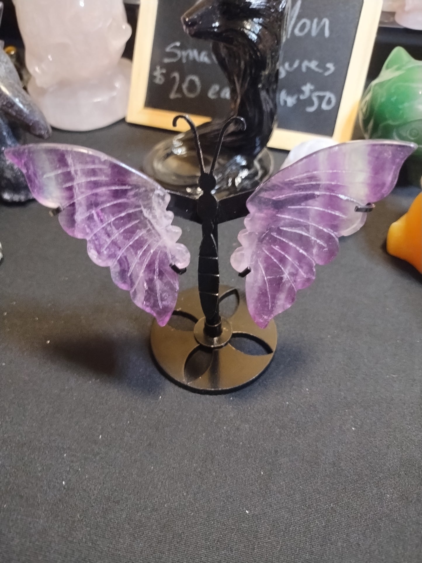 Fluorite Butterfly Wings Stand