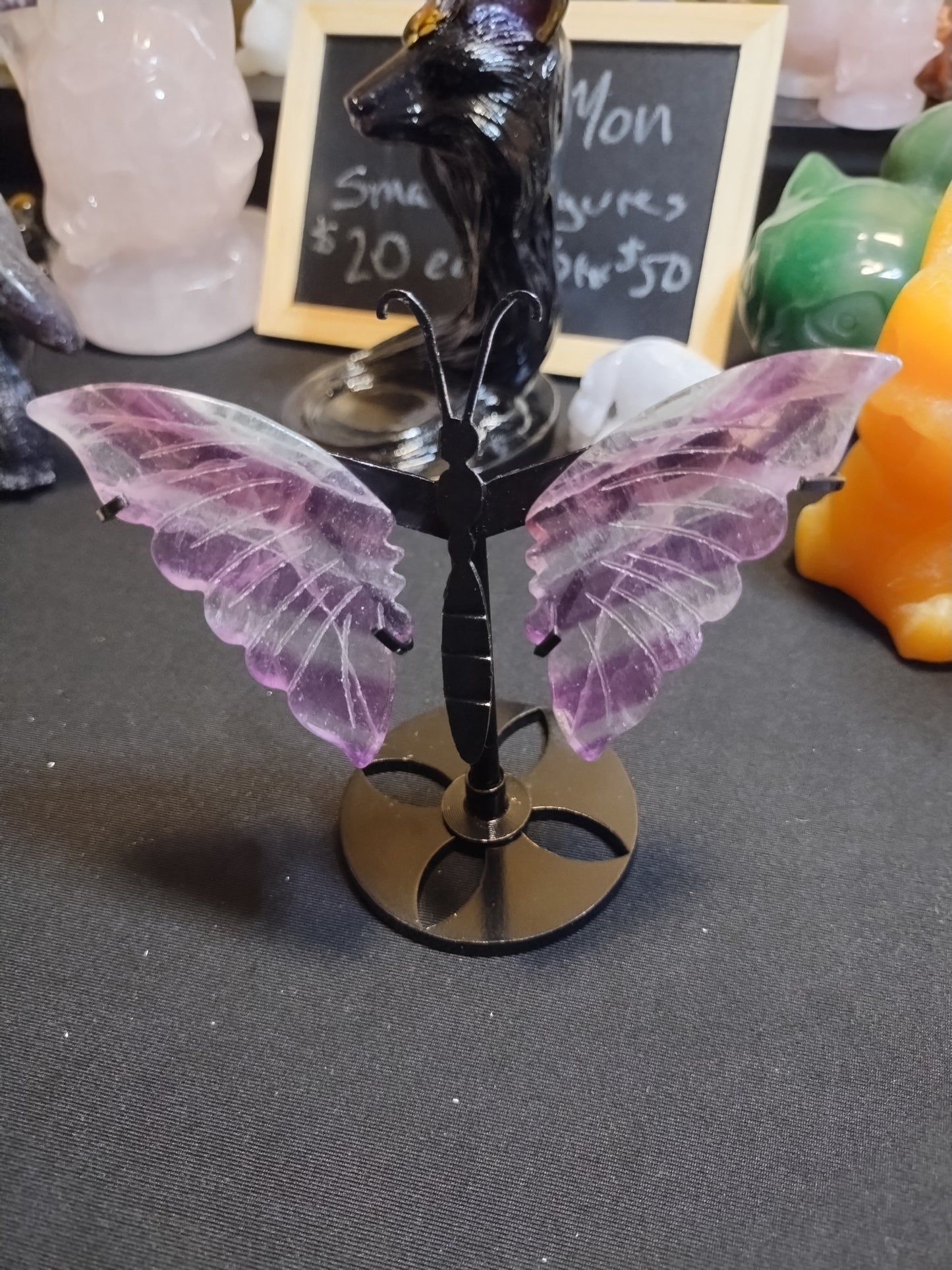 Fluorite Butterfly Wings Stand