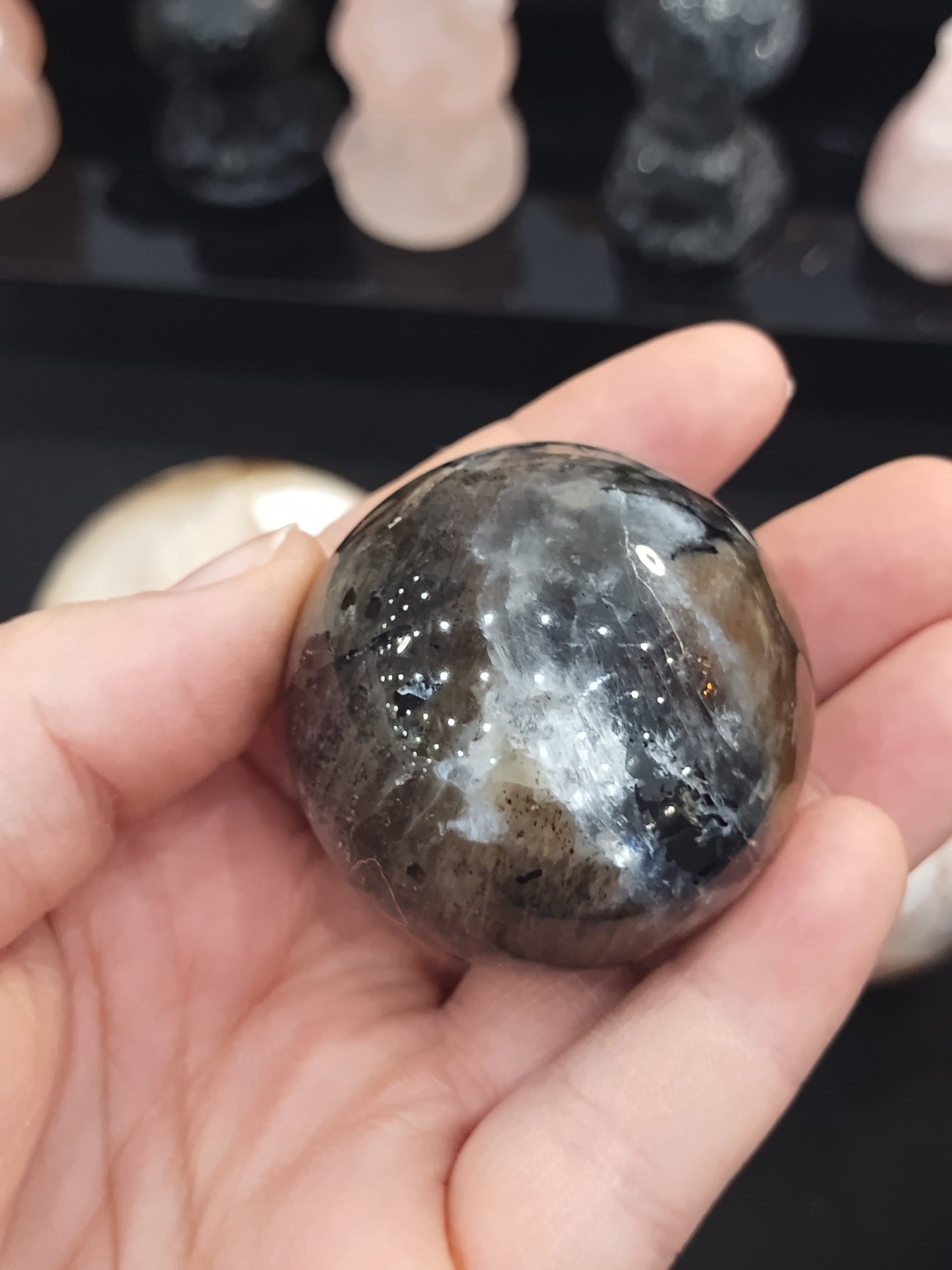 Black Moonstone Sphere