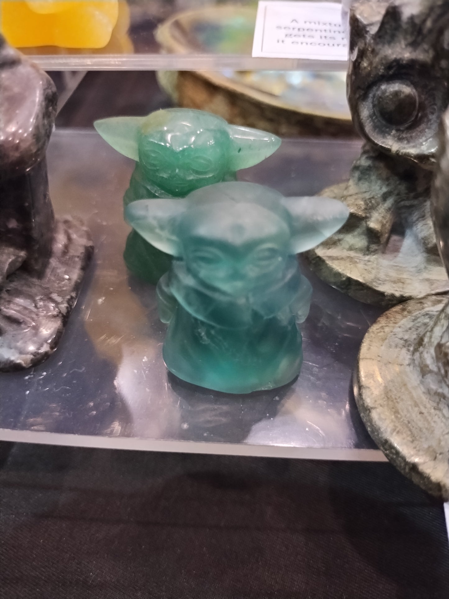 Fluorite Baby Yoda