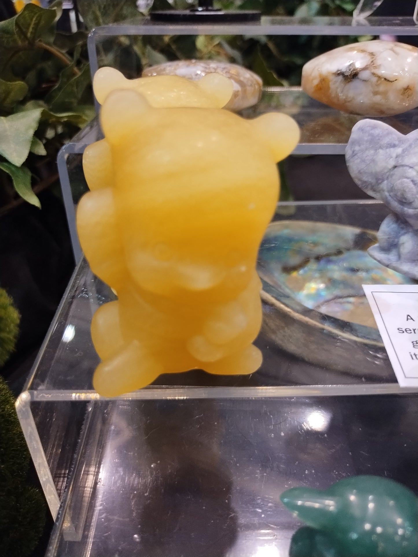 Honey Calcite Pooh Bear