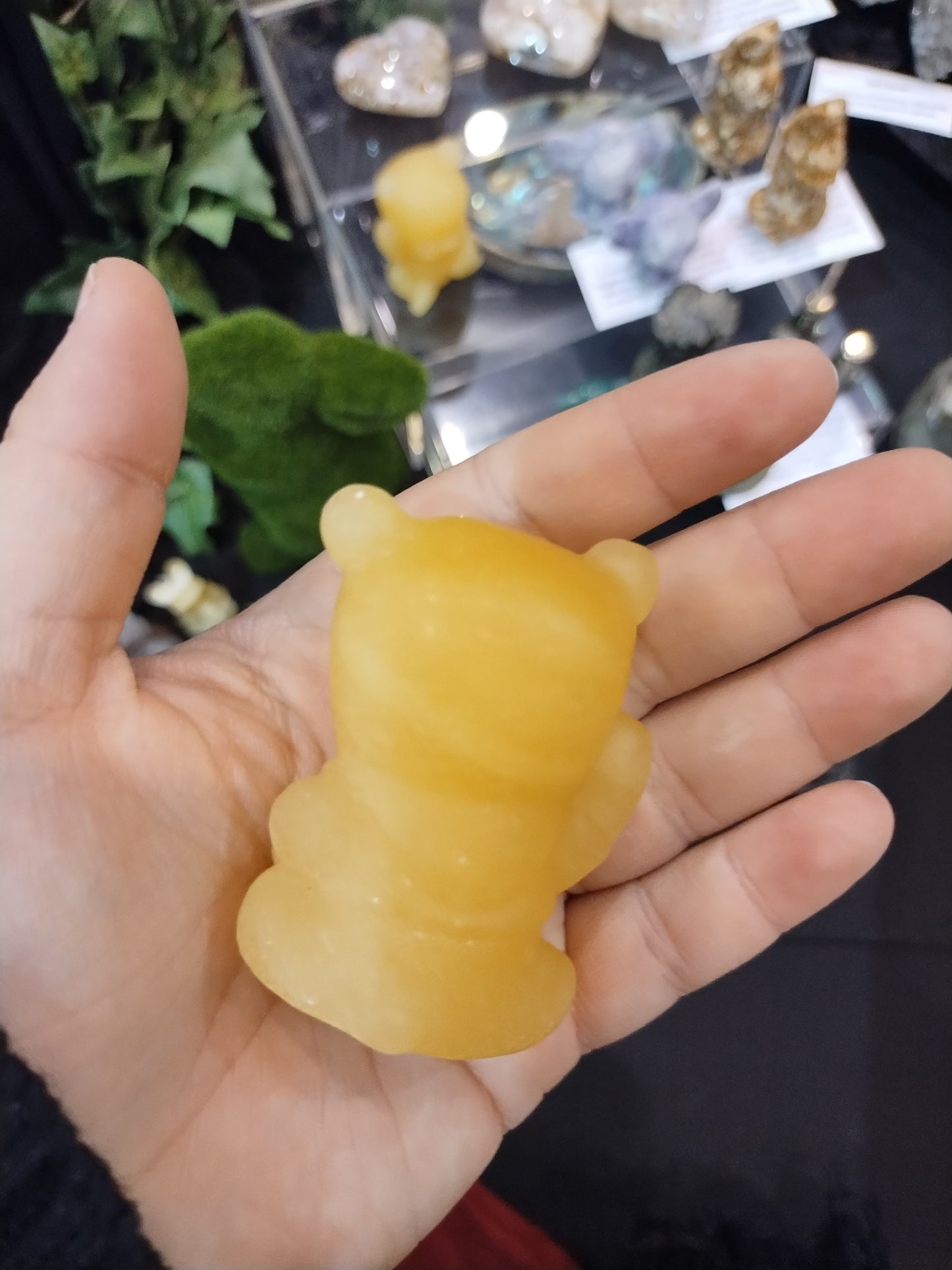 Honey Calcite Pooh Bear