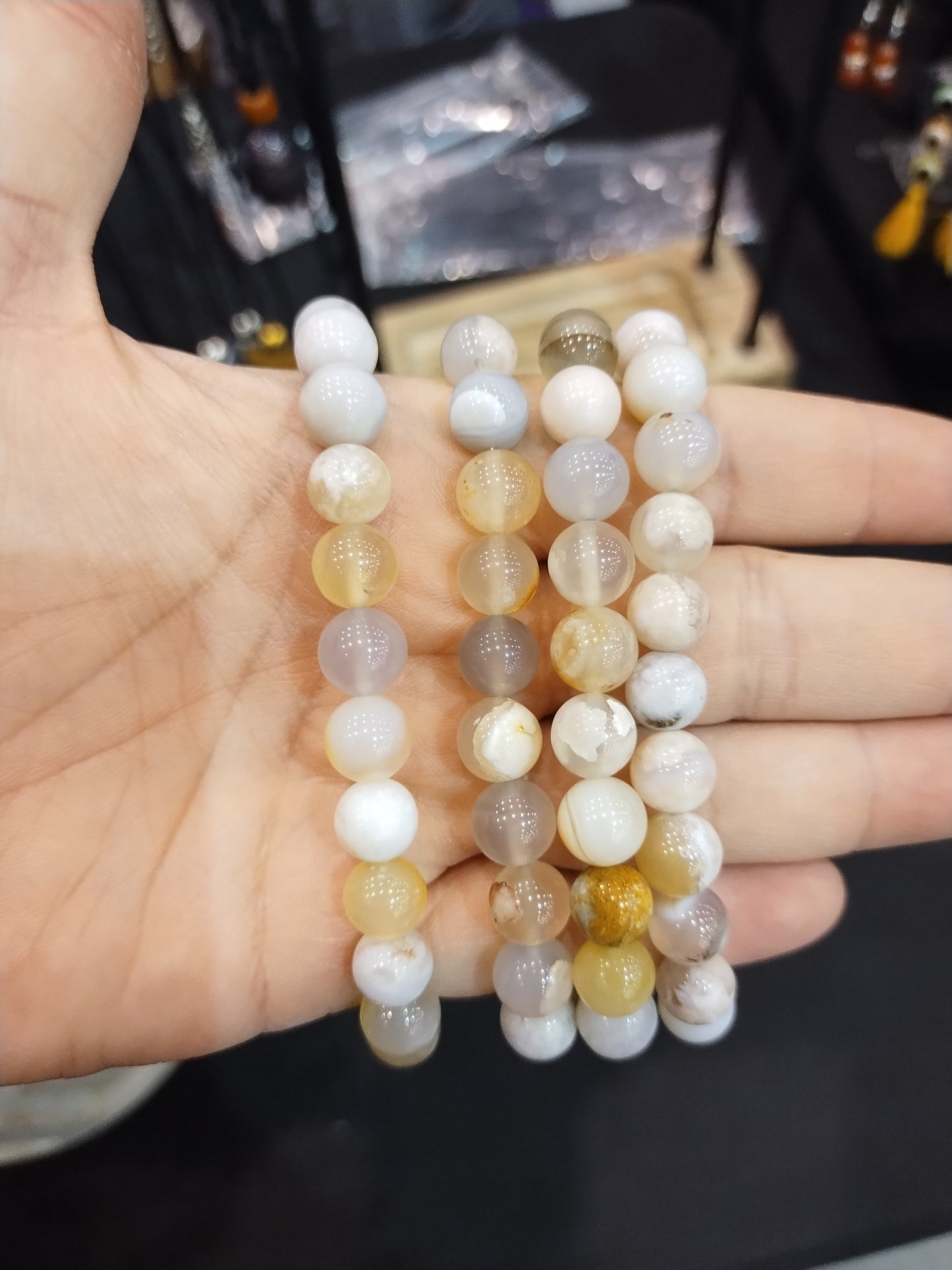 Flower Agate Bracelet