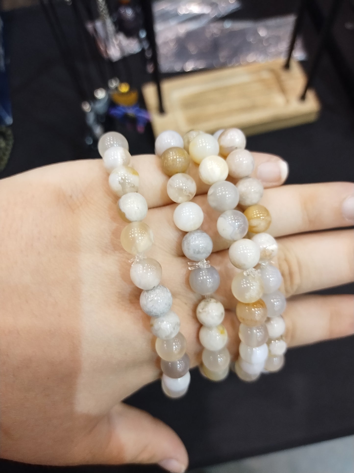 Flower Agate Bracelet