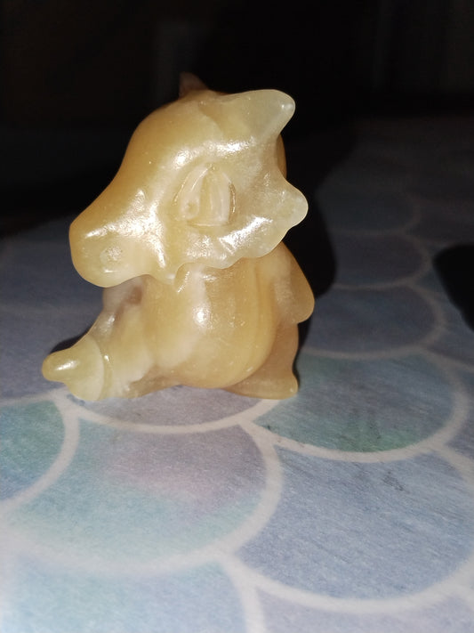 Yellow Calcite Cubone