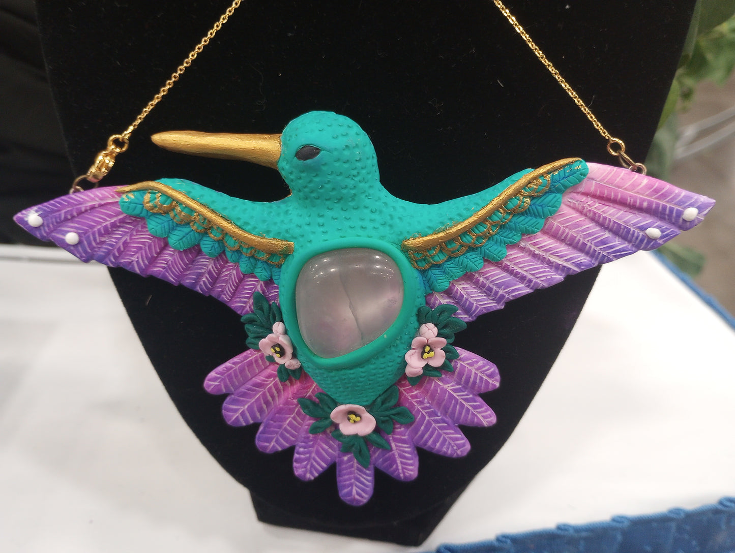 Hummingbird Fluorite Necklace