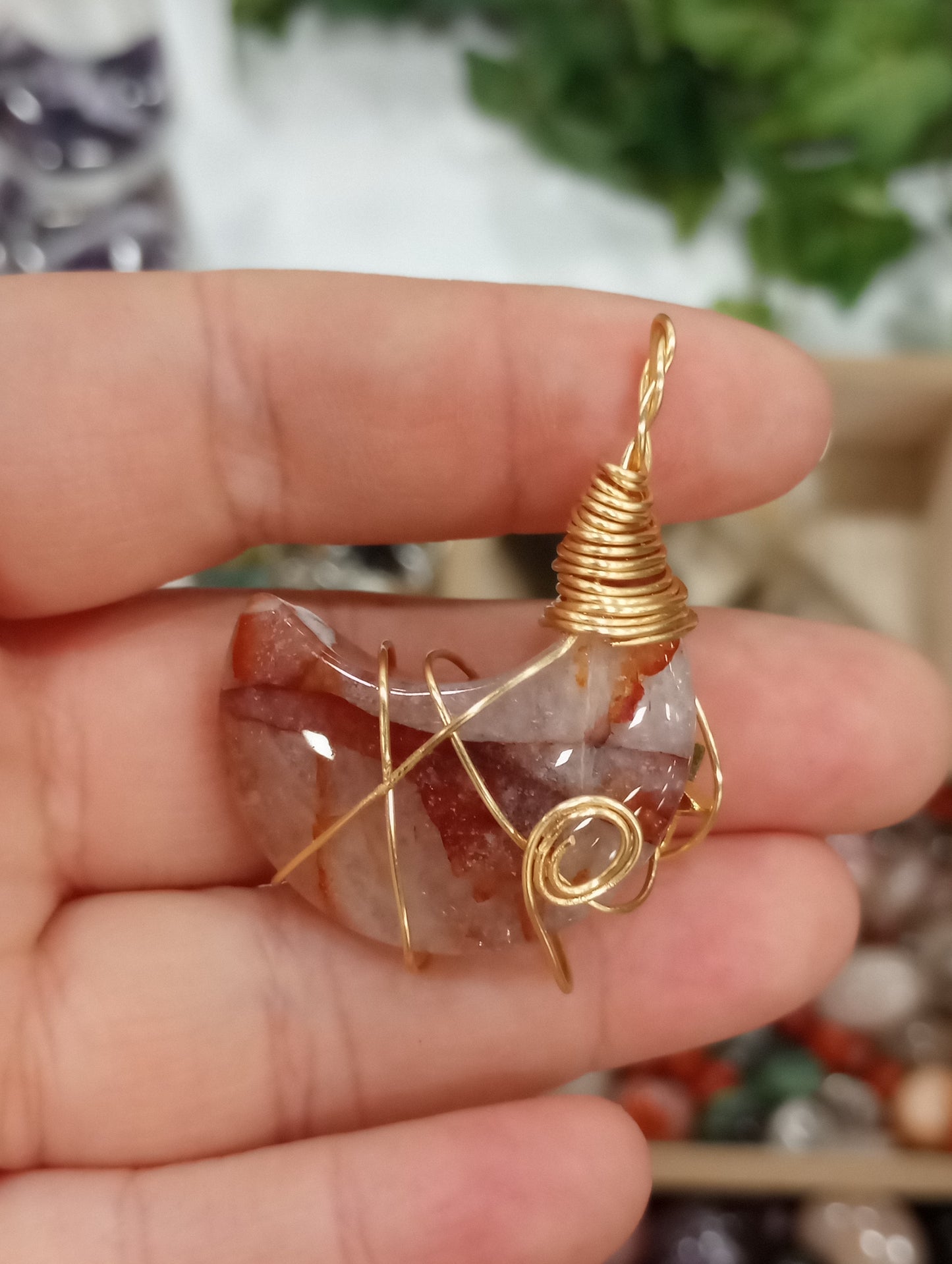 Wire wrapped Mini Moons