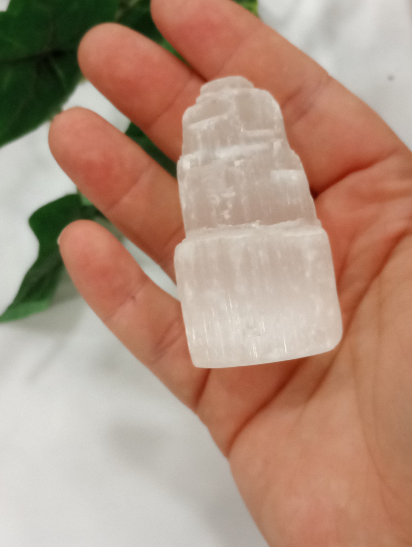 Selenite "Satin Spar" Castle