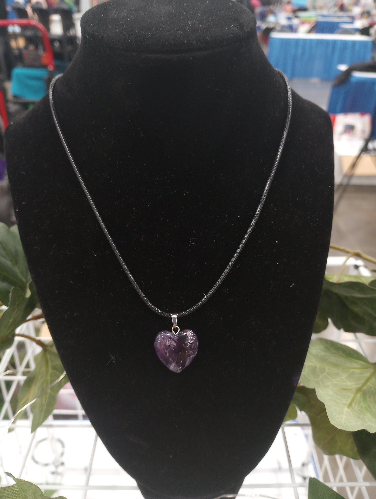 Mini Amethyst Heart Necklace