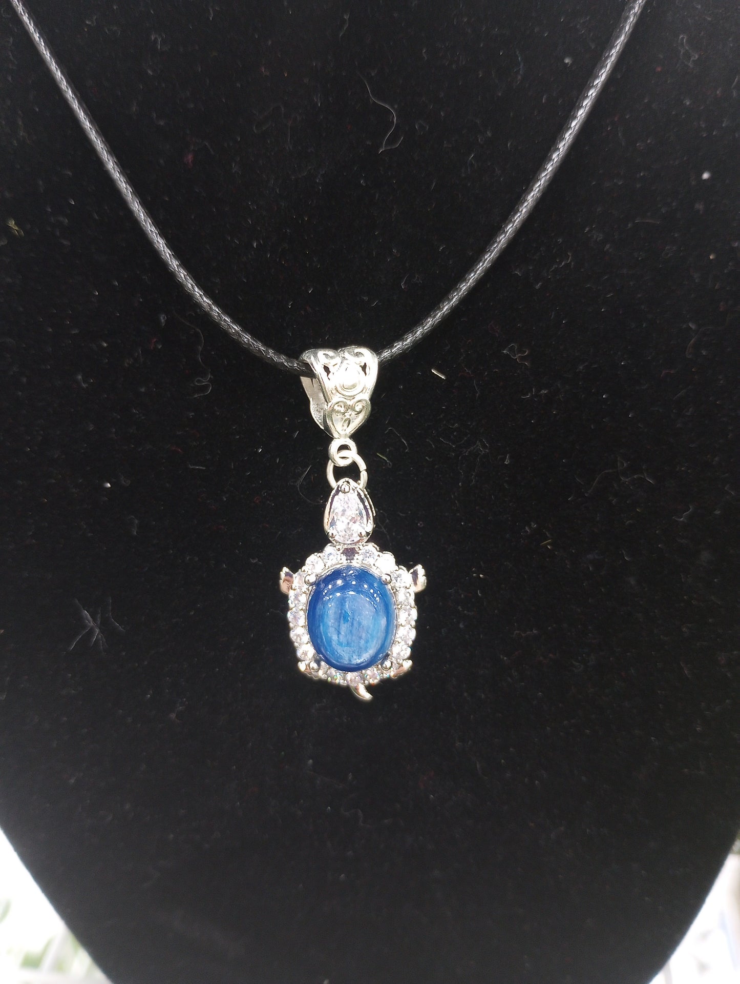 Celestite Turtle Necklace