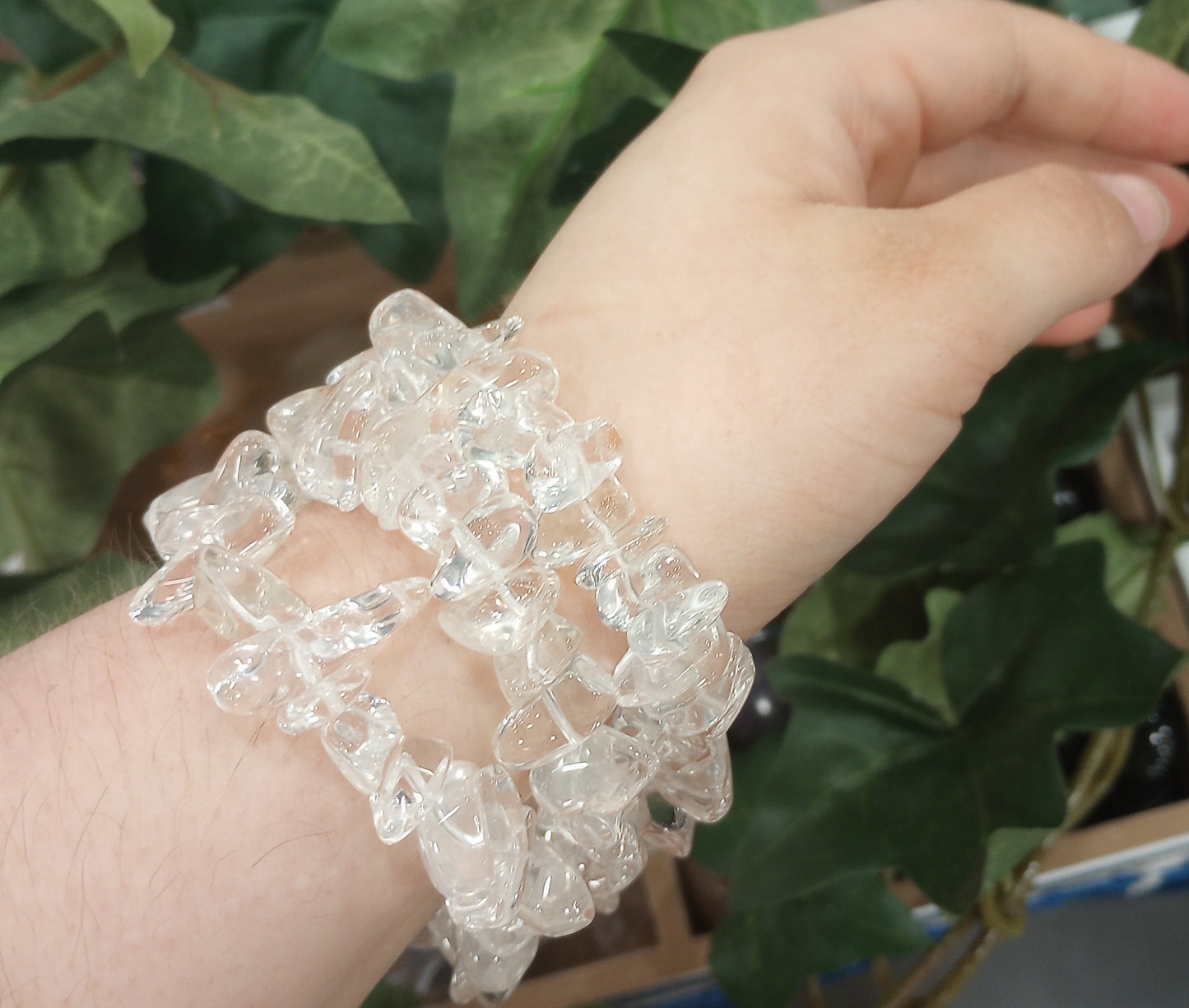 Clear Quartz Chip Bracelet