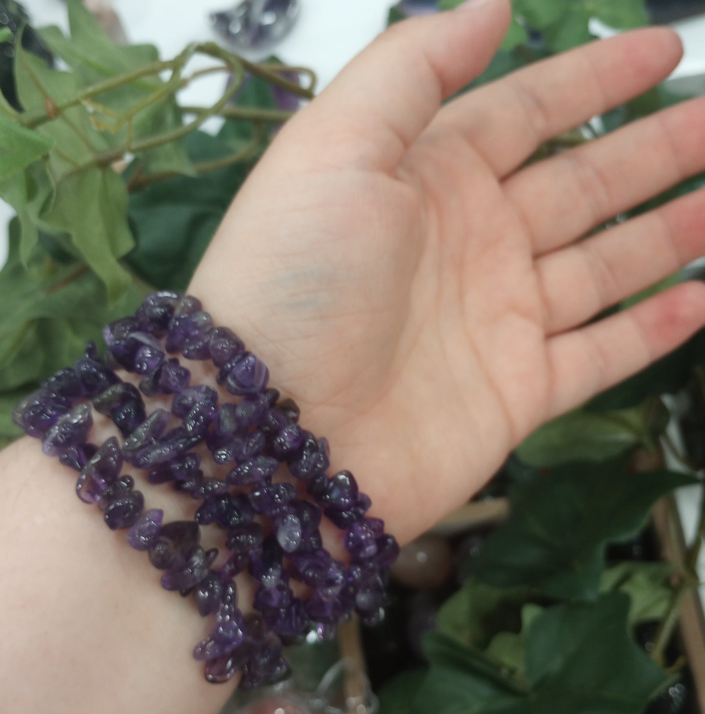 Amethyst Chip Bracelets