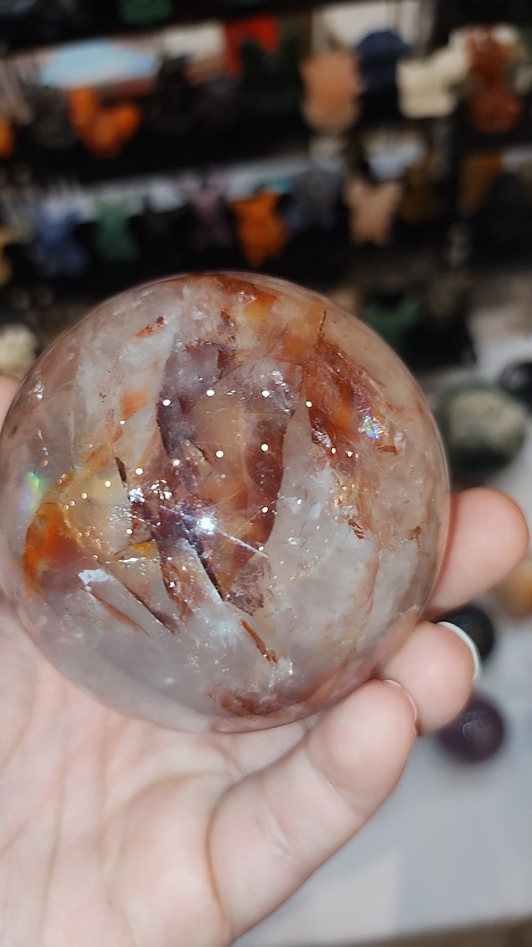 Fire Quartz Sphere