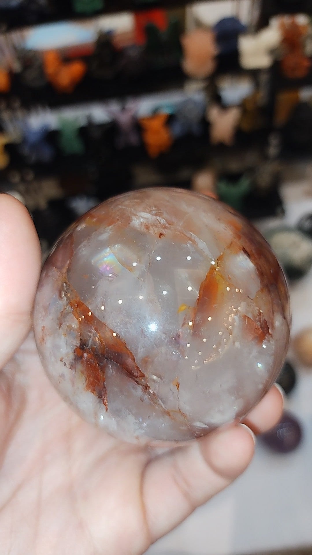 Fire Quartz Sphere