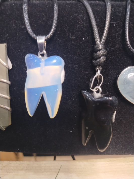 Crystal Teeth Pendants