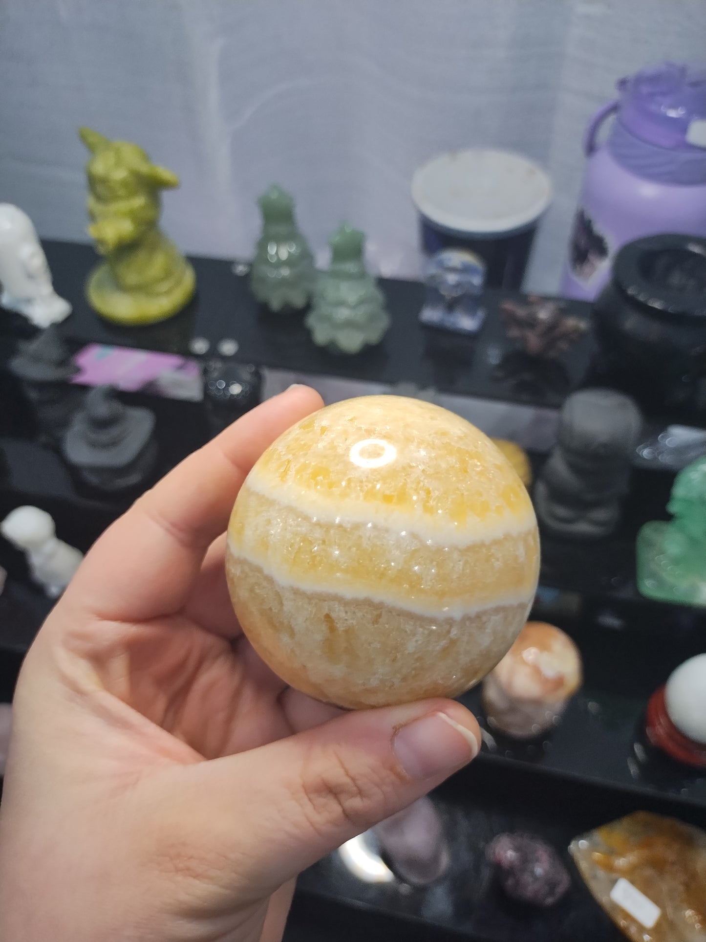 Yellow Calcite Sphere