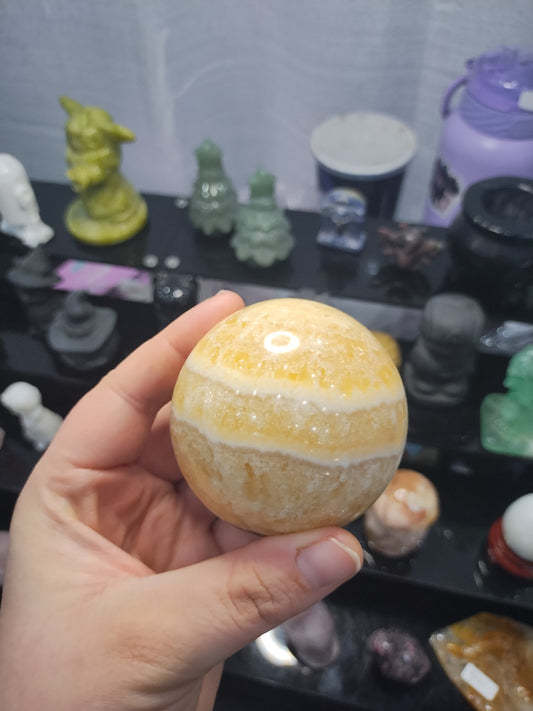 Yellow Calcite Sphere