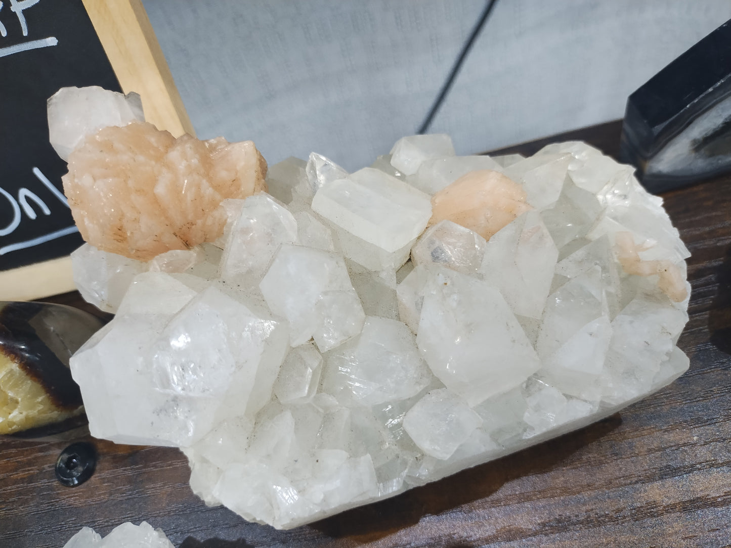 Apophyllite with Stilbite Inclusions