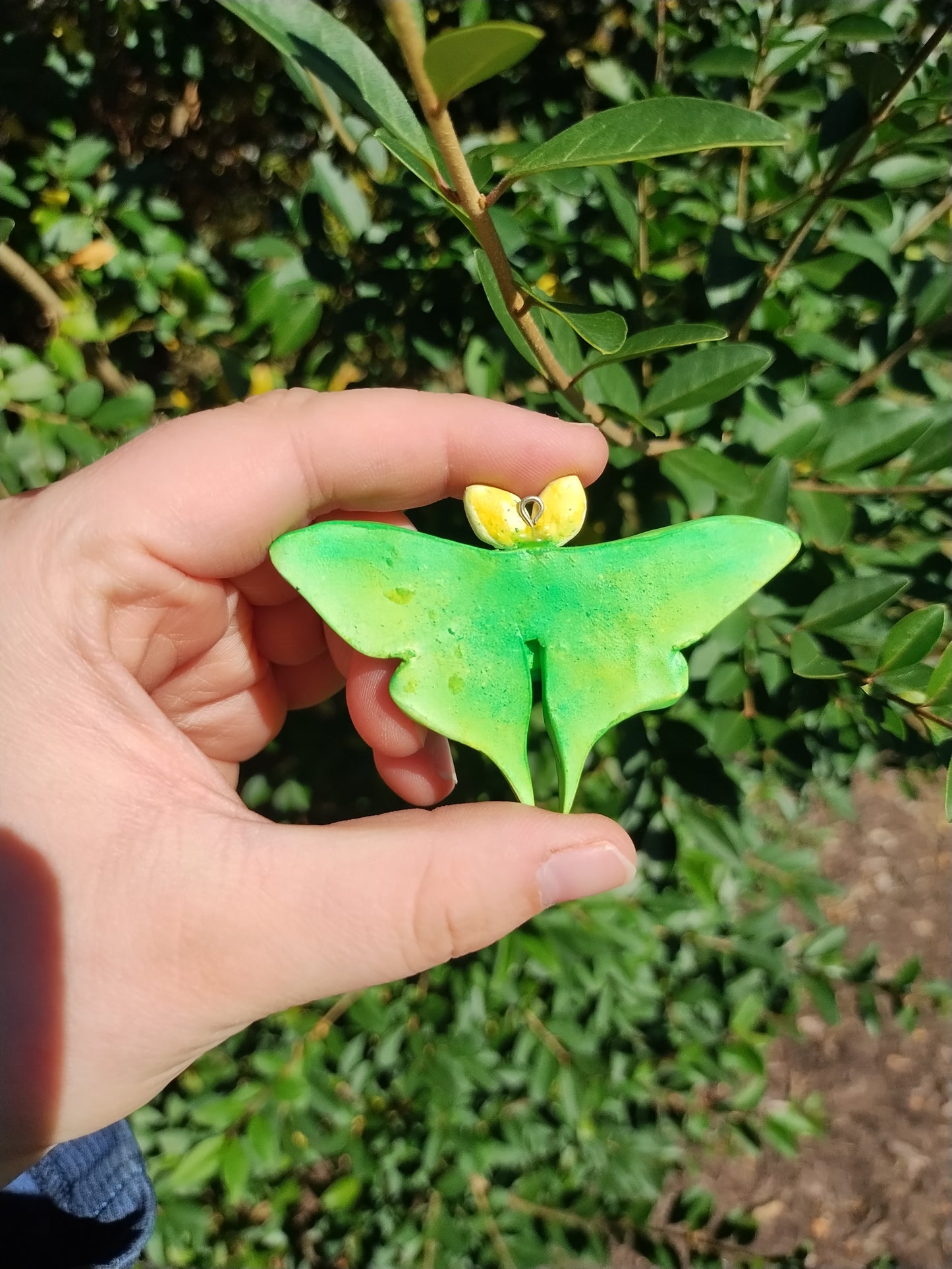 Green Luna Moth Necklace
