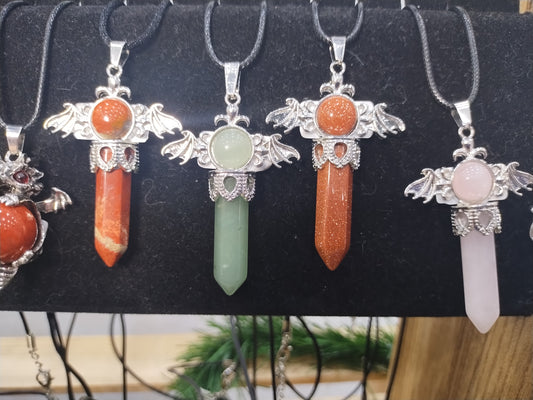 Winged Sword Pendants