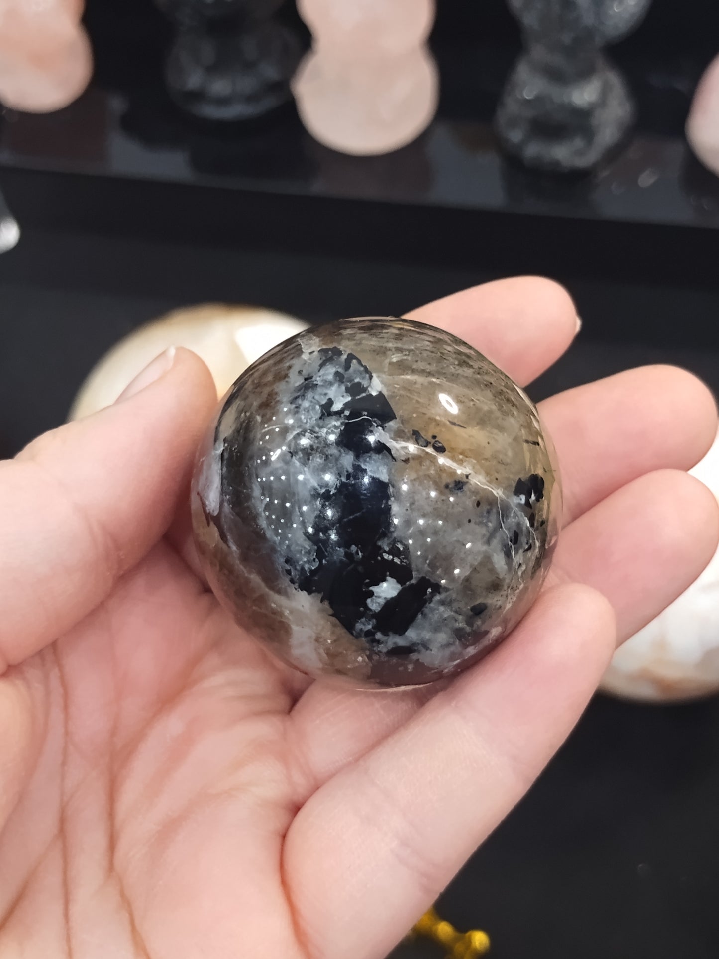 Black Moonstone Sphere