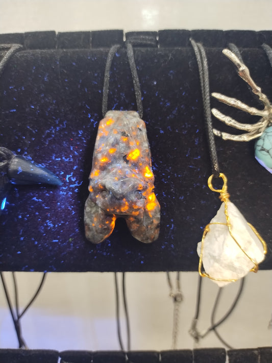 Yooperlite Bat Necklace