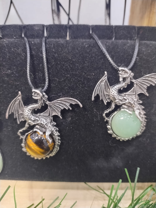 Crystal Dragon Pendants