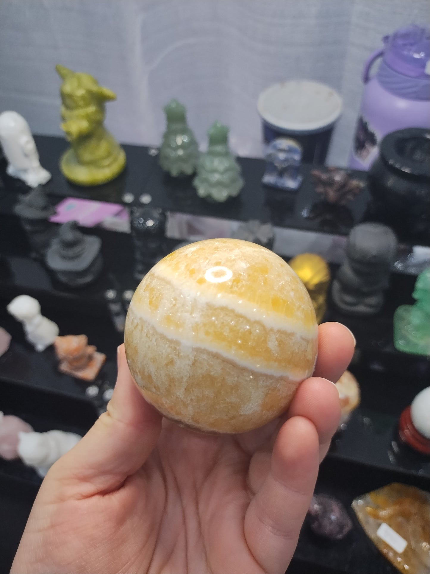 Yellow Calcite Sphere