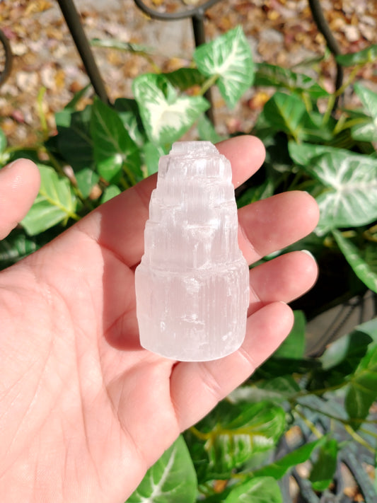Selenite "Satin Spar" Castle